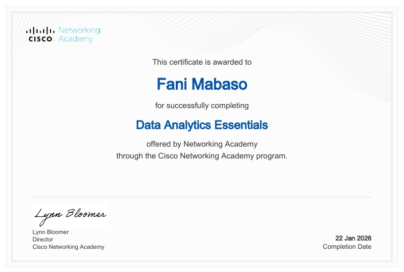 Data Analytics Essentials